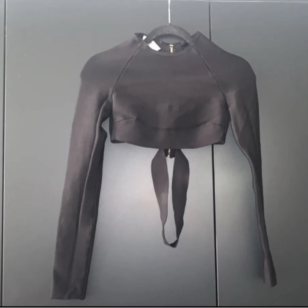 House Of CB London Long Sleeve Crop Top